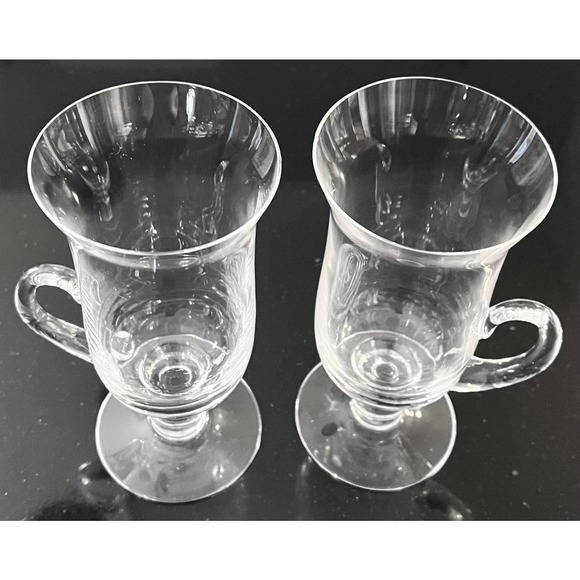 Dartington Irish Coffee Glass Mugs - Set of 2 - Picture 6 of 7